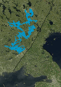 Lake Saimaa highlighted