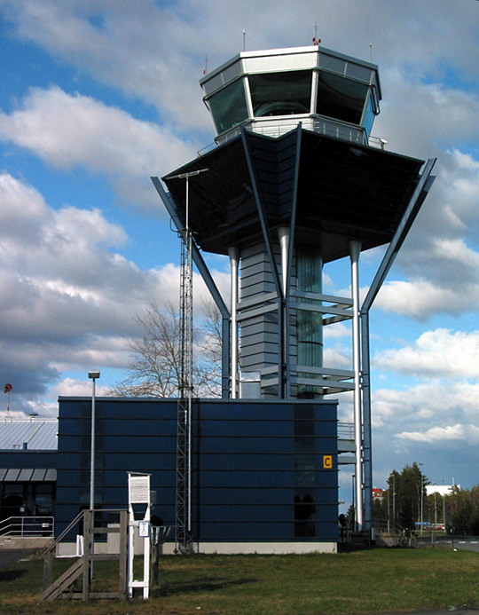Oulu Airport air traffic control tower